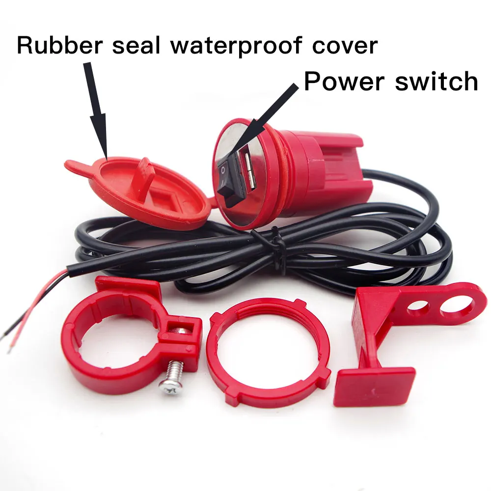 Usb мото зарядное устройство для мотоцикла USB порт адаптер телефона honda cbr 929 rr suzuki