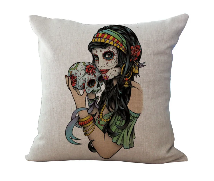 Оптовая цена 1 шт Винтаж мультфильм сиденье с черепом подушки декоративные