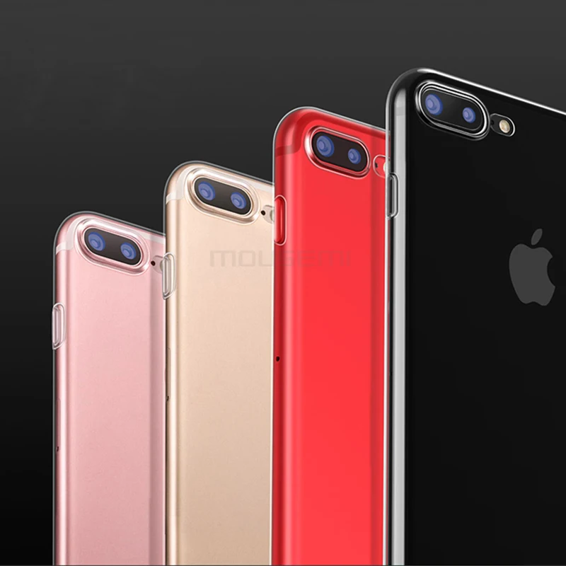 Case For iPhone 7 Plus Cases Transparent TPU Soft Covers Luxury Clear Shockproof |