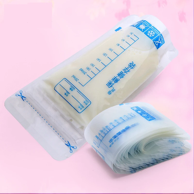 30 комплектов/партия хранение грудного молока сумка 250 ml одноразовые