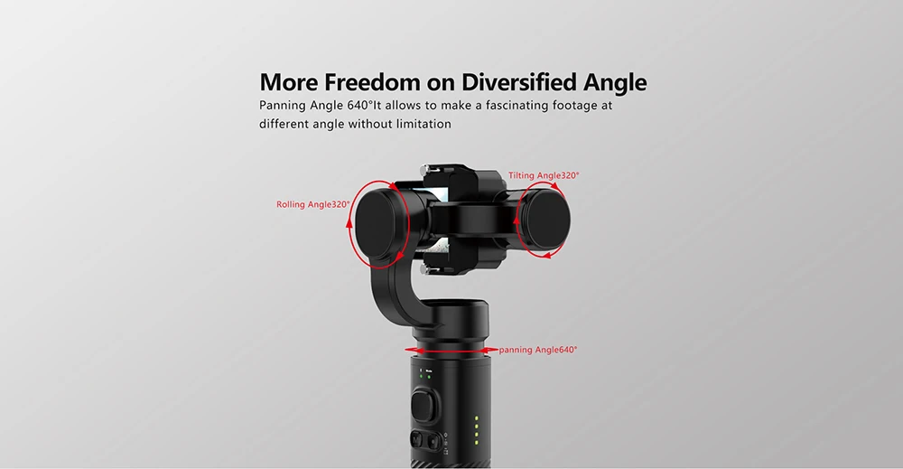 Оригинальная SJCAM SJ-GIMBAL 2 3-осевой ручной шарнирный стабилизатор для камеры GoPro APP Bluetooth Управление для экшн-камер SJCAM палка для селфи