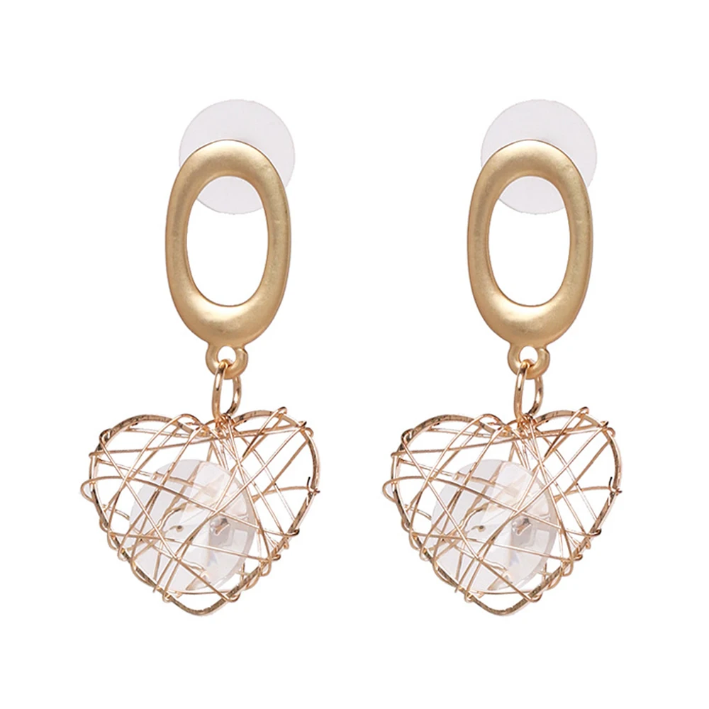 QiHit 2019 New Fashion Alloy Geometric Dangle Earring Woman Stylish simplicity Korean Version Gold Earrings Personality Jewelry | Украшения