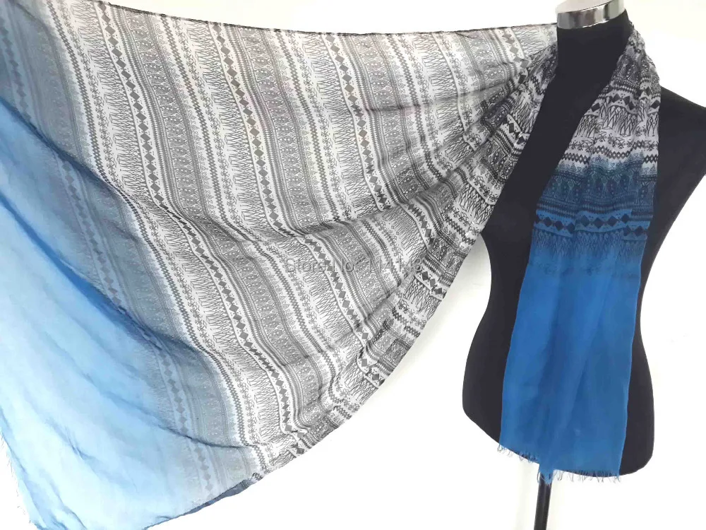 10 шт./лот большой Потертый ацтекский Племенной шарф с принтом Шаль женские