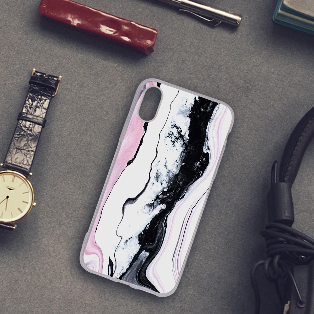 Eleteil Мрамор английские буквы чехол для iphone XS MAX 7 8 Plus Мягкий телефона из ТПУ