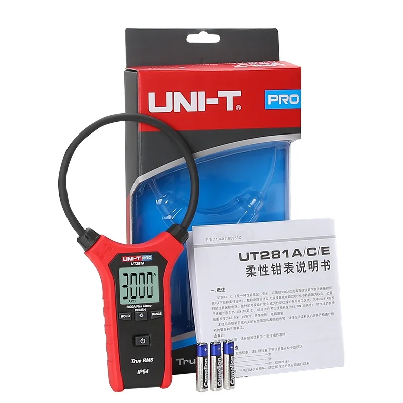 UNI-T UT281A Smart AC Digital Flexible Clamp Meter Multimeter Handheld Voltage Current Resistance Frequency 0.01A-3000A | Инструменты