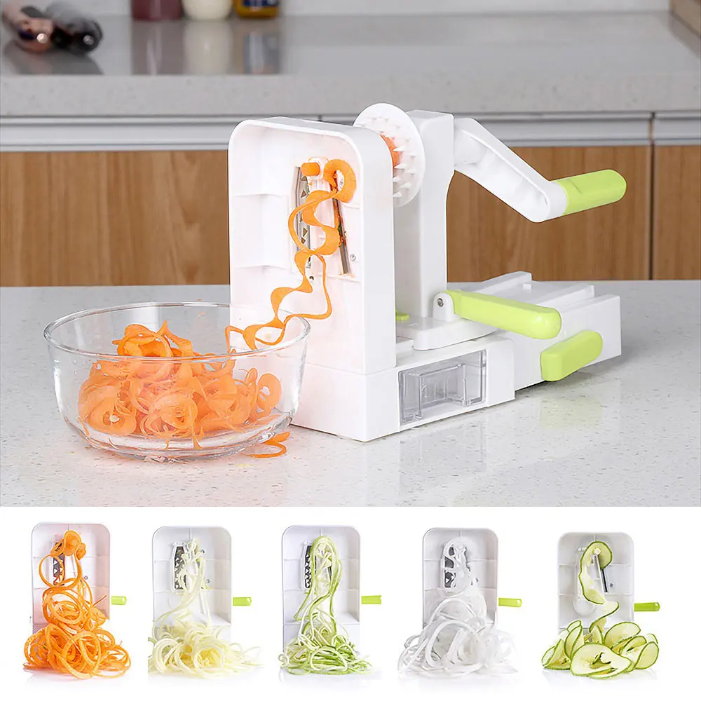 Многофункциональная 5 лезвий Терка шинковка для овощей складные вегетарианские