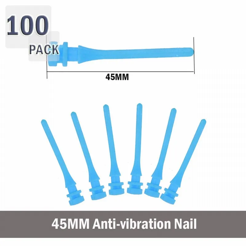 100PCS 45MM Blue Gdstime 30 мм 45 мм 65 мм Винт с заклепками резиновый ПК Вентилятор антивибрационное крепление Силиконовые Винты Шумопоглощающие вентиляторы резиновые шурупы - Цвет лезвия: 100PCS 45MM Blue