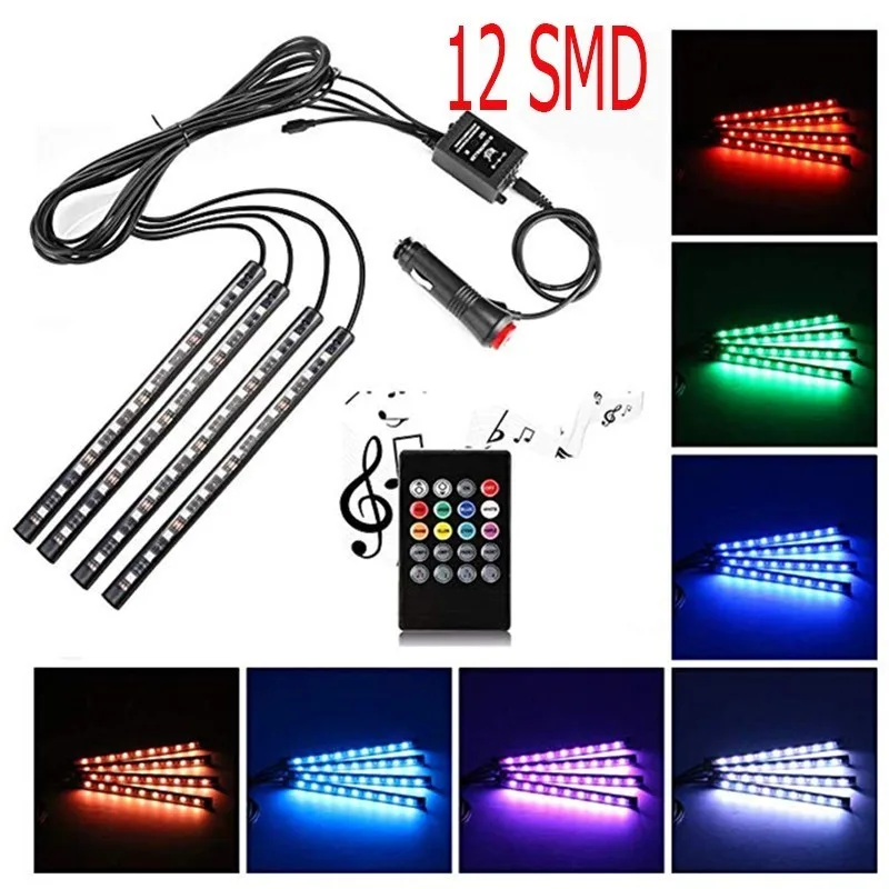 12SMD автомобильный стиль Беспроводное дистанционное управление музыкой интерьер