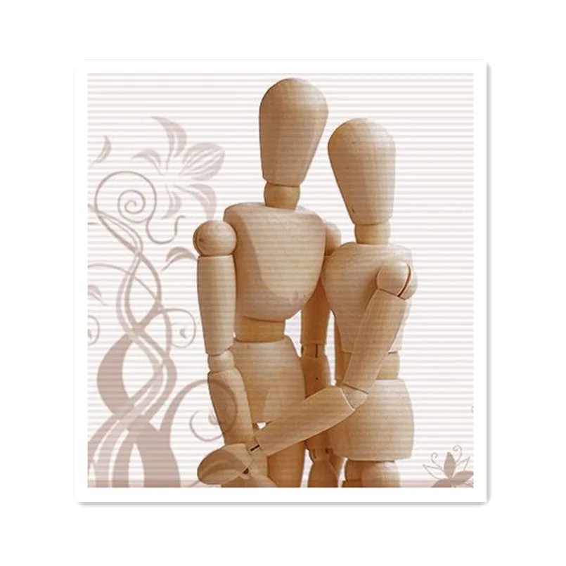 Лидер продаж деревянный манекен художника шарнирный ручная блокировка 30 см