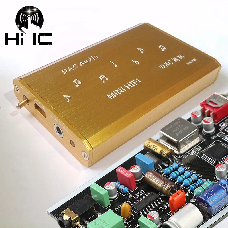 Звуковая карта оливкового ES9023 USB DAC декодер HIFI нулевой уровень шума поддержка