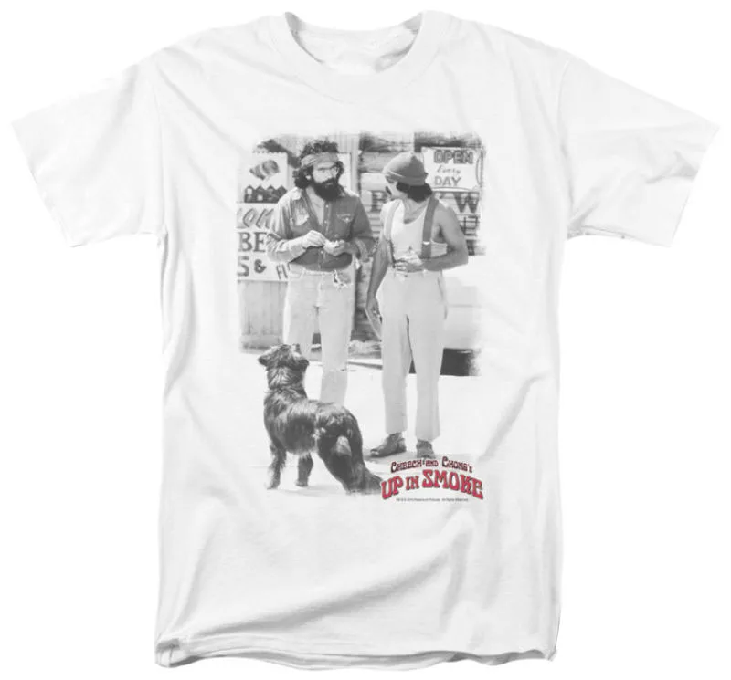 Cheech &amp Chong-Square Apparel T-White discout хит продаж новая модная футболка топ бесплатная