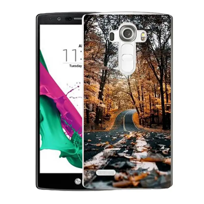 Qmswei ТПУ прозрачный чехол для телефона LG K3 K4 K5 K8 Флора Луна лес морской рыбы олень с