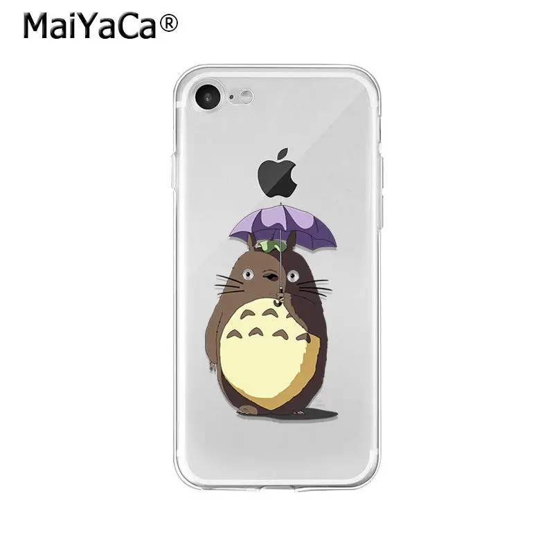 MaiYaCa Studio Ghibli totoro Ponyo унесенный спиралью ТПУ мягкий чехол для телефона iPhone X XS MAX 6 6s 7 7plus 8 8Plus 5 5S SE XR