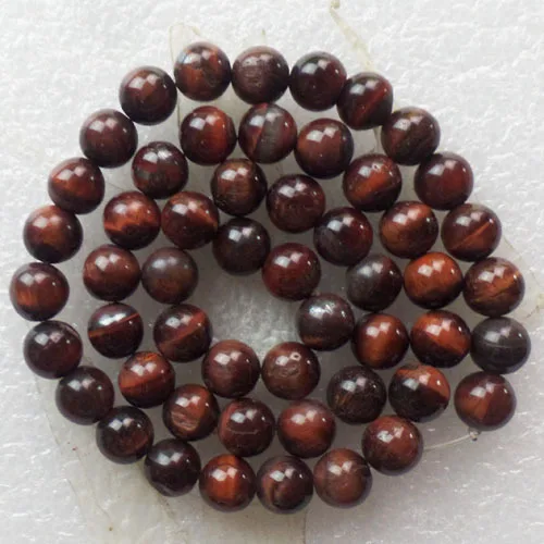 (1 нить/Лот) оптовая продажа натуральный красный камень тигровый глаз Круглый