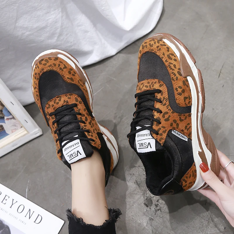 Baideng новые женские кроссовки леопардовые для женщин легкие chaussures femme спортивные