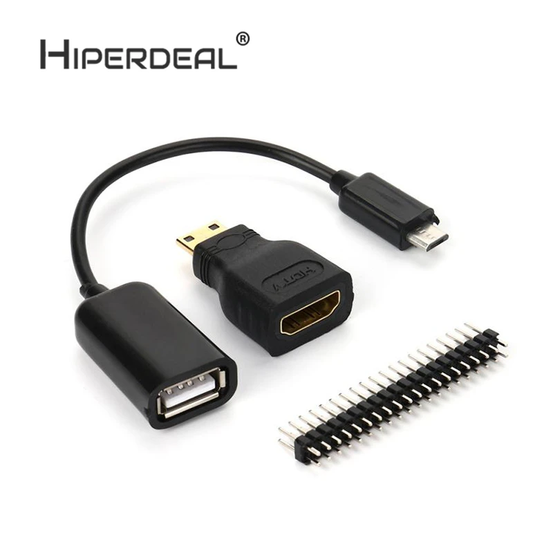HIPERDESL для Raspberry Pi Zero Mini HDMI Male To Female + Micro USB GPIO аксессуар Oct12|usb to usb|usb usbusb usb |