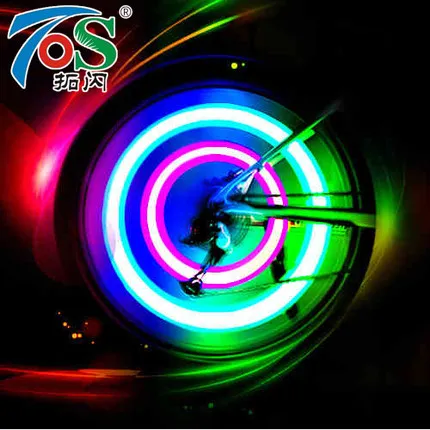 TOS 2 шт. велосипедный светильник лампа для велосипеда светодиоды на шину колпачки