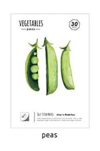 Peas EZONE растительная липкая заметка дизайн каваи цветная капуста/грибы/Горох Блокнот N раз стикер Закладка школьные принадлежности - Цвет: Peas
