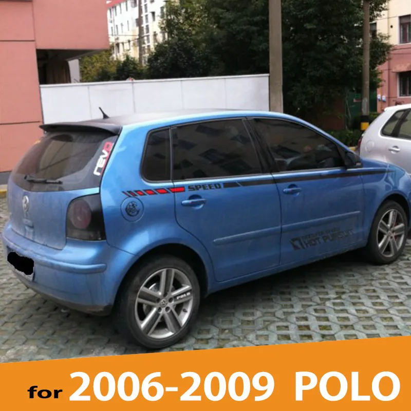 VOE поло ABS Пластик Материал заднее крыло спойлер багажника для Volkswagen Polo 2006 2007 2008 2009