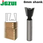 Хвостовик 1 шт., 8 мм, высокое качество, резак по дереву промышленного класса, фрезы Ласточкин хвост для дерева, вольфрамовый гравировальный инструмент, фрезерование