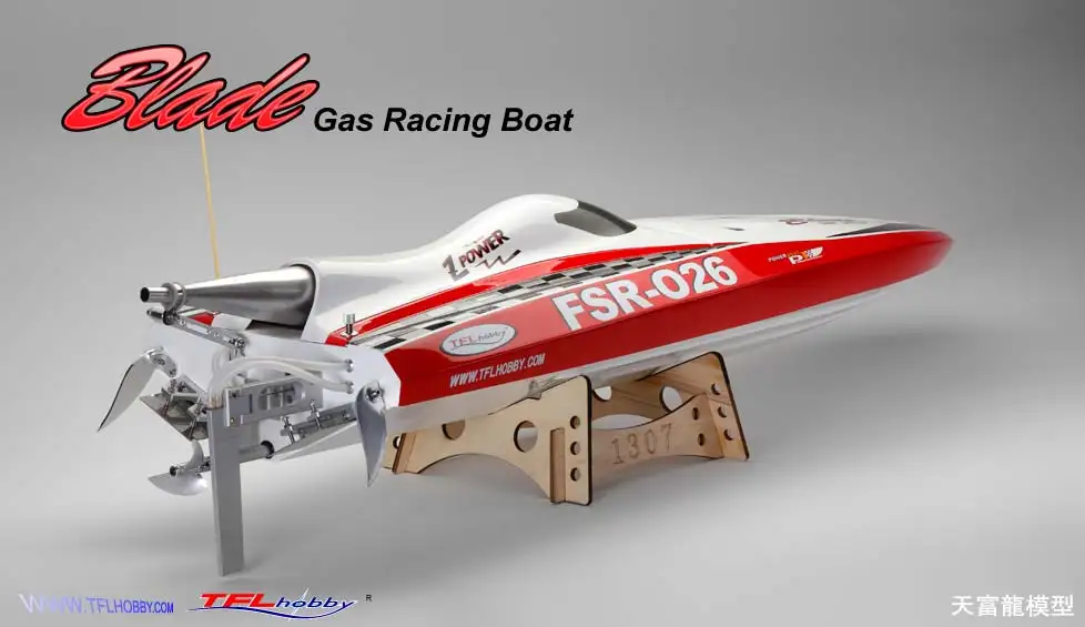 Гоночная лодка TFL Blade Rocket 30CC из стекловолокна с бензиновым двигателем