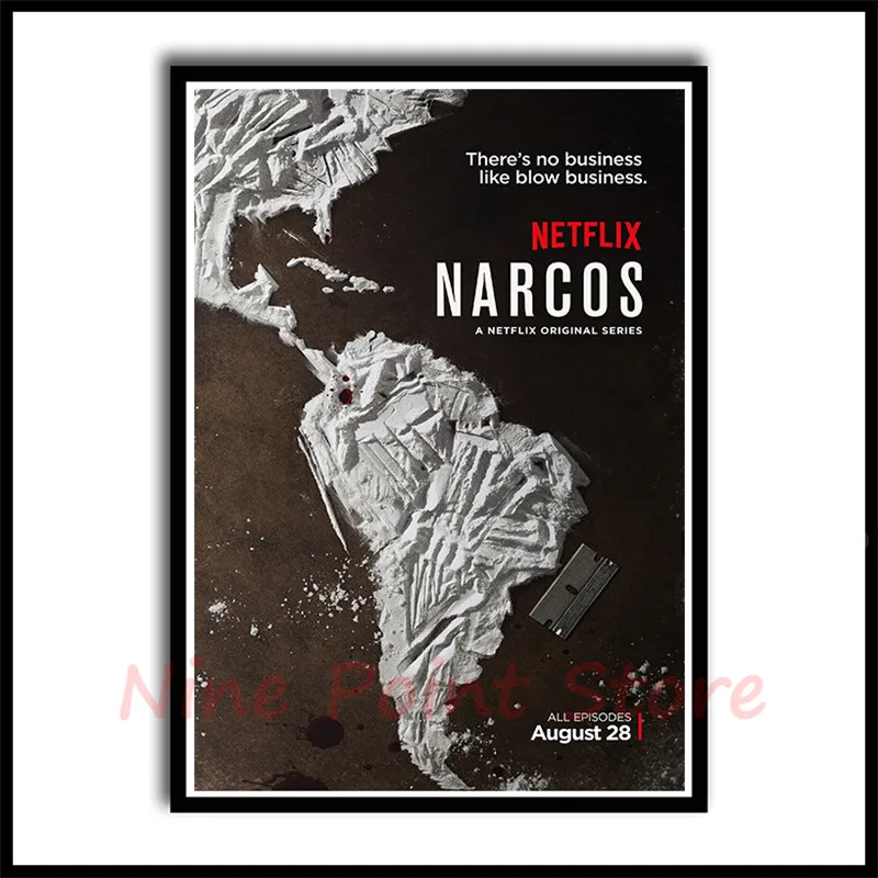 Сезон Narcos ТВ-серия бумажные плакаты с покрытием декоративные настенные
