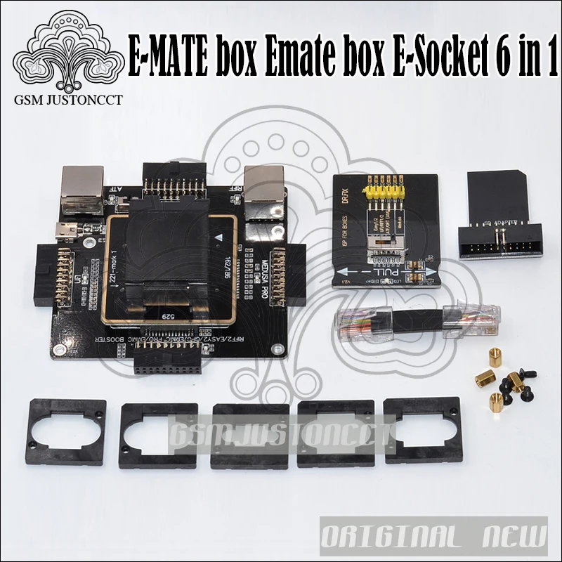 E MATE box Emate Socket 6 в 1 без сварки BGA169E BGA162 BGA221 поддержка Medusa Pro /UFI/ATF/легкий JTAG Plug/RIFF