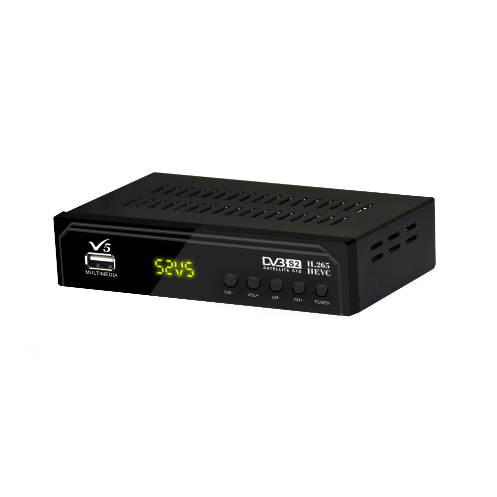 Vmade S2 V5 спутниковый ТВ приемник + USB WIFI Европейский аудио декодер поддержка H.265/HEVC