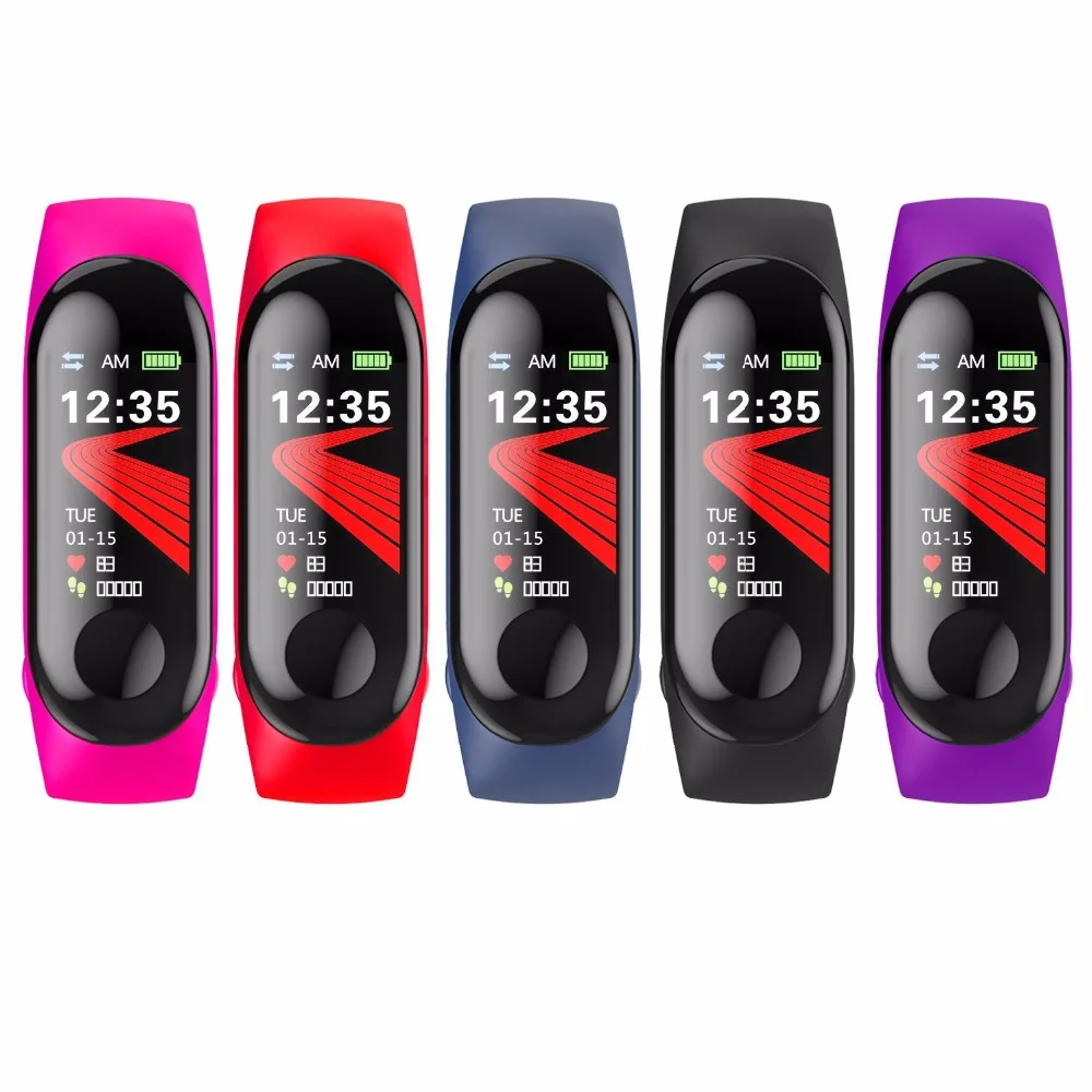 M3 SmartBand спортивный браслет Экран монитор сердечного ритма Водонепроницаемый
