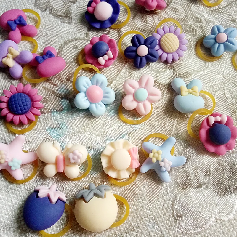 Fashion Pet Dog Cat Bob Hair Bows Mix Color Hairpin Rubber Bands Handmade Boutique Gift 30pcs | Дом и сад