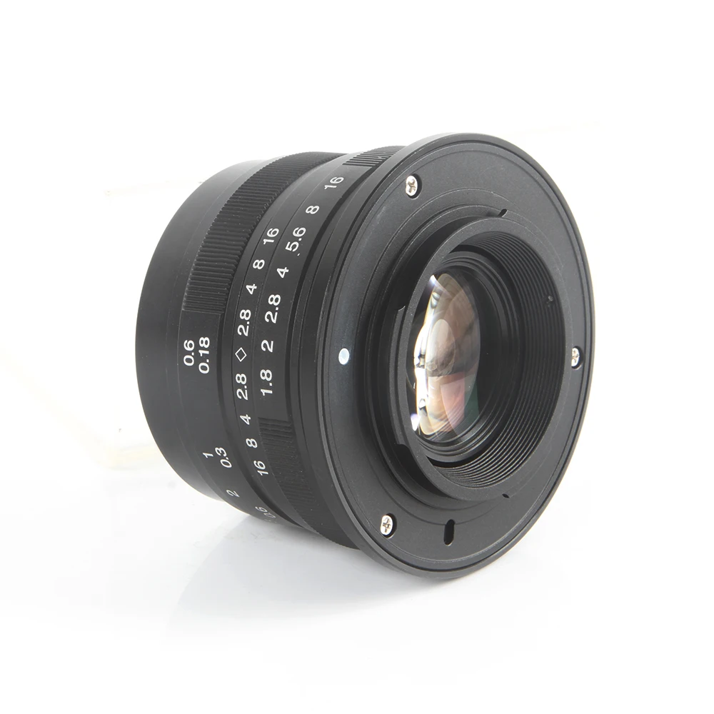 Ручная фокусирующая линза для Olympus черная/серебристая 25 мм F/1 8 HD MC OM D E M5 M1 1 5 4 2 2|lens