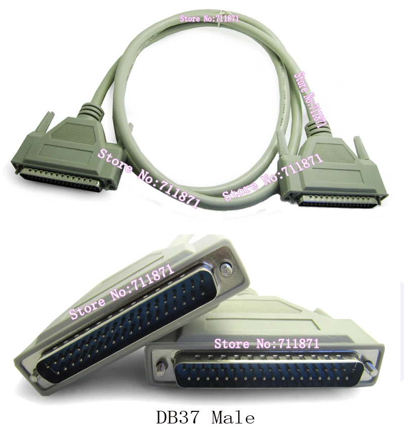 Кабель передачи данных с разъемами типа Папа папа 37 Pin DB37|data cable|male to malemale male |