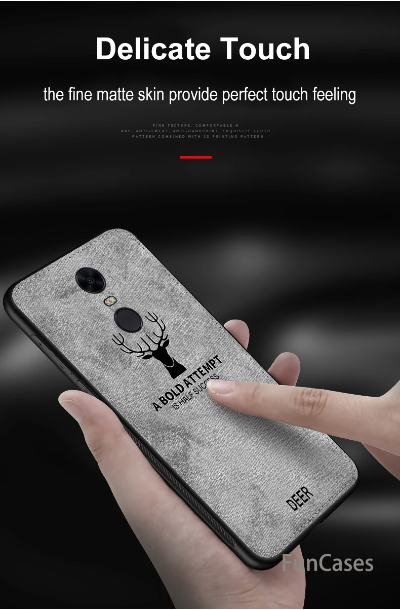 Тканевый чехол для Xiaomi Redmi Note 4X Классическая ткань матовый мягкий жесткий xiomi 4