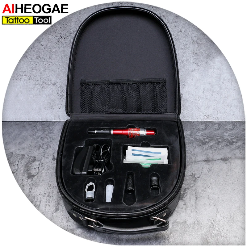 Перманентный макияж тату набор машинка для бровей иглы наконечники чехол