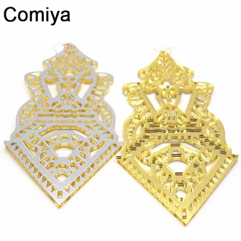 Comiya Punk Vintage Earring For Girl Statement Brincos Big Long Yellow Clack Drop Earrings Women Jewelry Oorbellen Bijoux | Украшения и