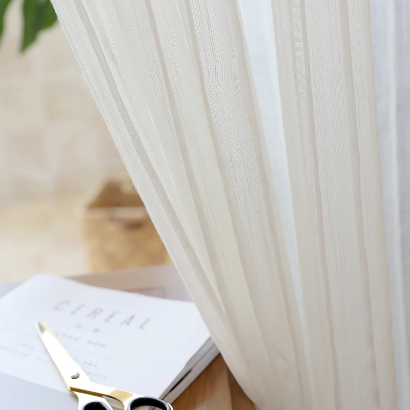 CITYINCITY Striped Tulle Curtains For livingroom White Luxury Drape Curtain for Kitchen Bedroom ready made curtain Customized | Дом и сад