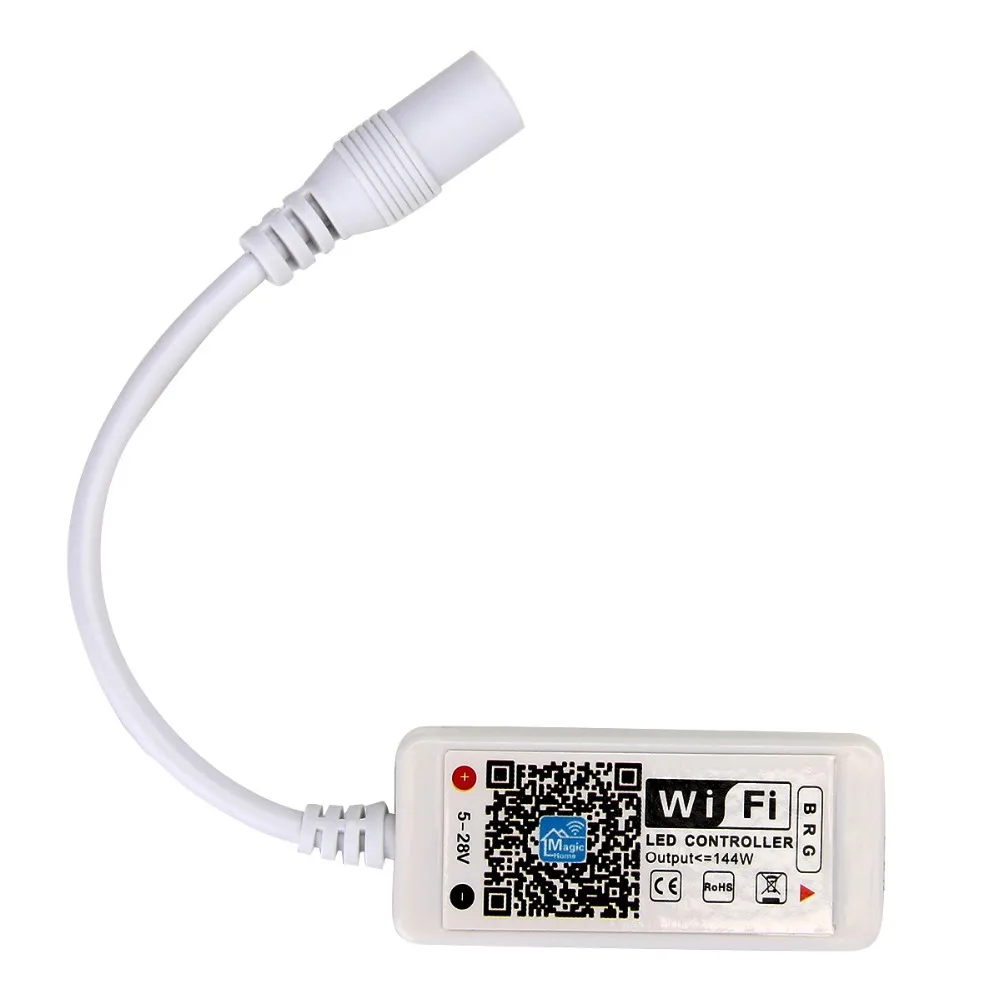 16 миллионов цветов RGB контроллер DC 5 в 12 В 24 В умный беспроводной Wi-Fi Alexa приложение таймер пользовательский музыкальный диммер для RGB Светодиодные полосы света