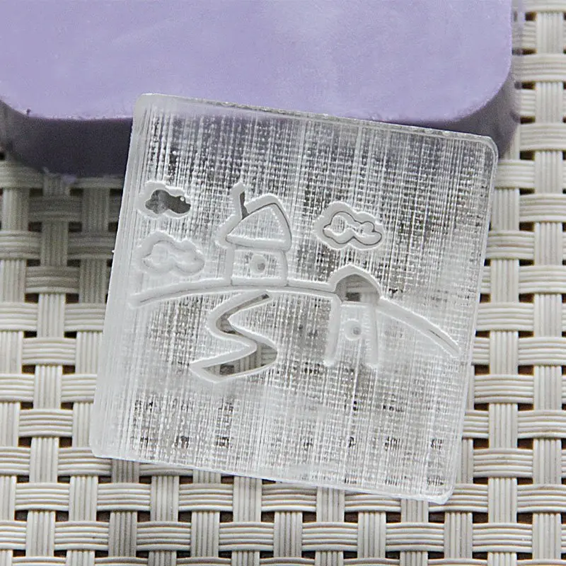 0195(5x5cm) Мыло ручной работы, мини, сделай сам, натуральное мыло, печать из смолы, акриловый кристалл, прозрачный уплотнитель для мыла - Цвет: 0195(5x5cm)
