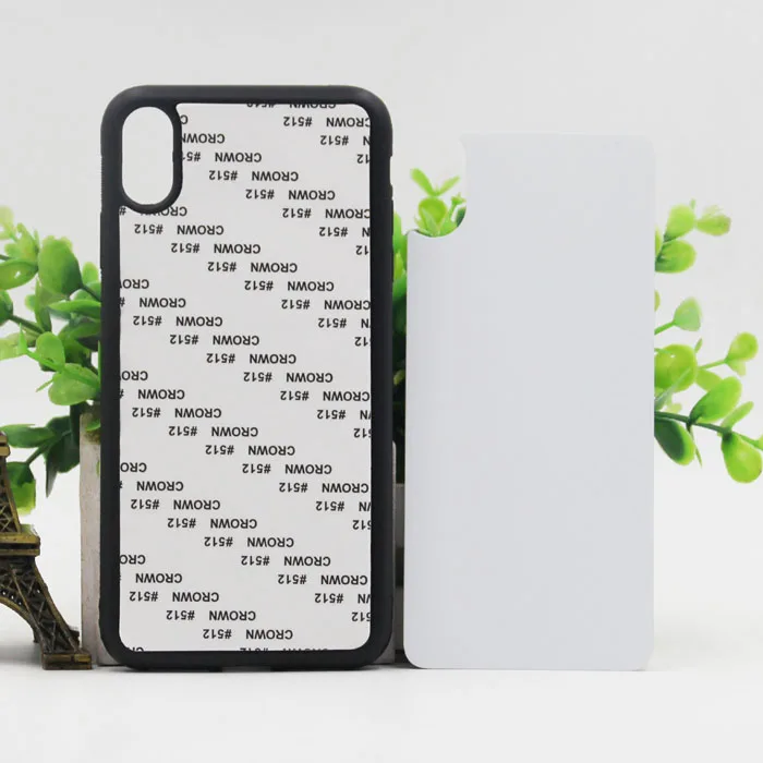 Wtsfwf DIY 2D сублимационная Резина TPU + PC пустой чехол для iphone xs max с алюминиевыми