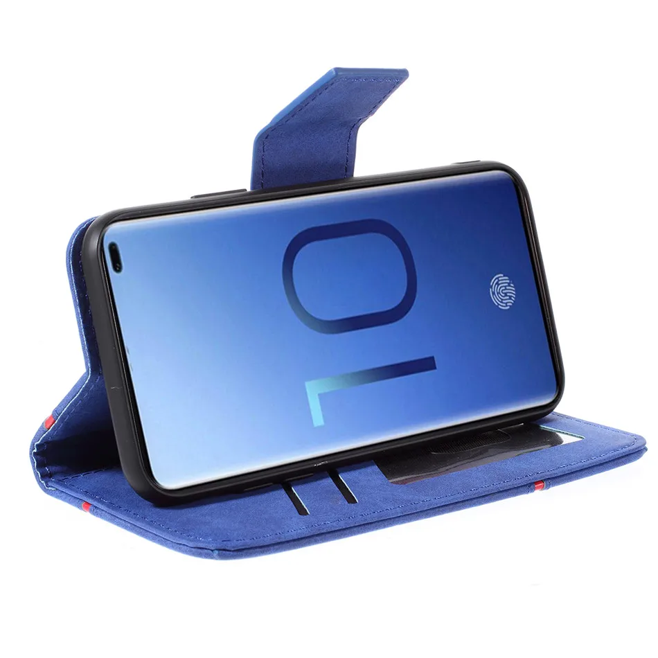 Роскошные Бизнес чехол для samsung Galaxy S10 S10E S9 S8 j3 j5 j7 j4 j6 A6 A7 A8 плюс простой Цвет хит Цвет крышка D23Z