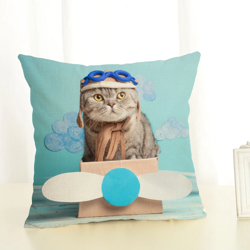 Наволочки на подушки с мультяшными животными украшение для дома 45x45 декоративная