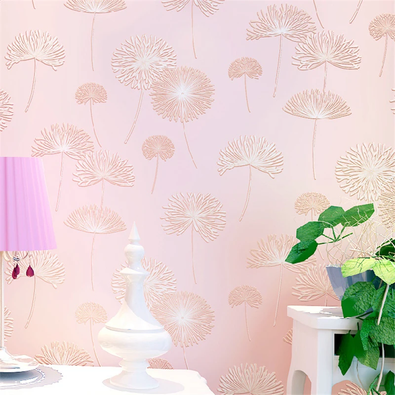 beibehang papel de parede Non-woven wallpaper living room bedroom cozy countryside dandelion TV background | Обустройство дома