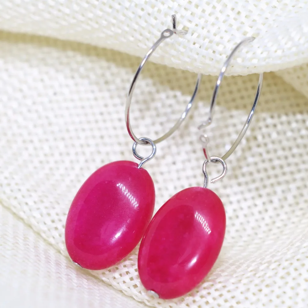 9 видов каменный халцедонский нефрит овальные калейтовые серьги с песочным