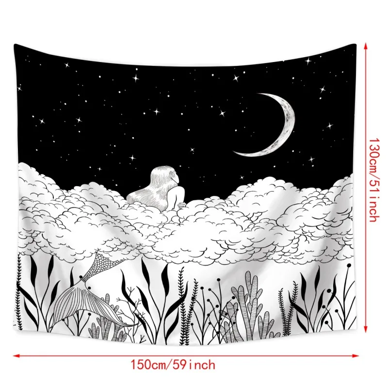 Гобелен из полиэстера тканевые с принтом домашний декор абстрактный эскиз