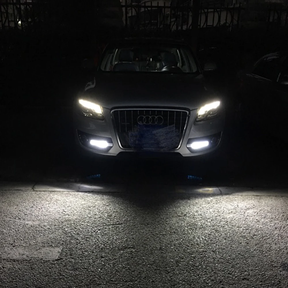 ECAHAYAKU 1 комплект DRL Для Audi Q5 2009 2010 2011 2012 светодиодный Противотуманные фары дневного