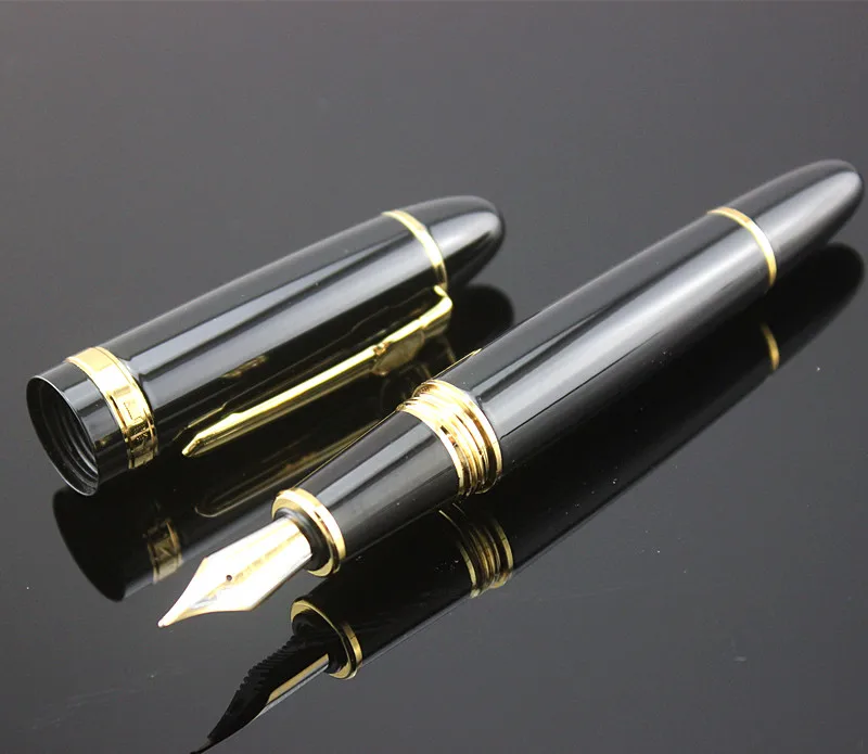 Jinhao 159 черный и золотой 0,7 мм перьевая ручка чернильный конвертер и коробка чернил Выберите подарки ручка для письма - Цвет: 7
