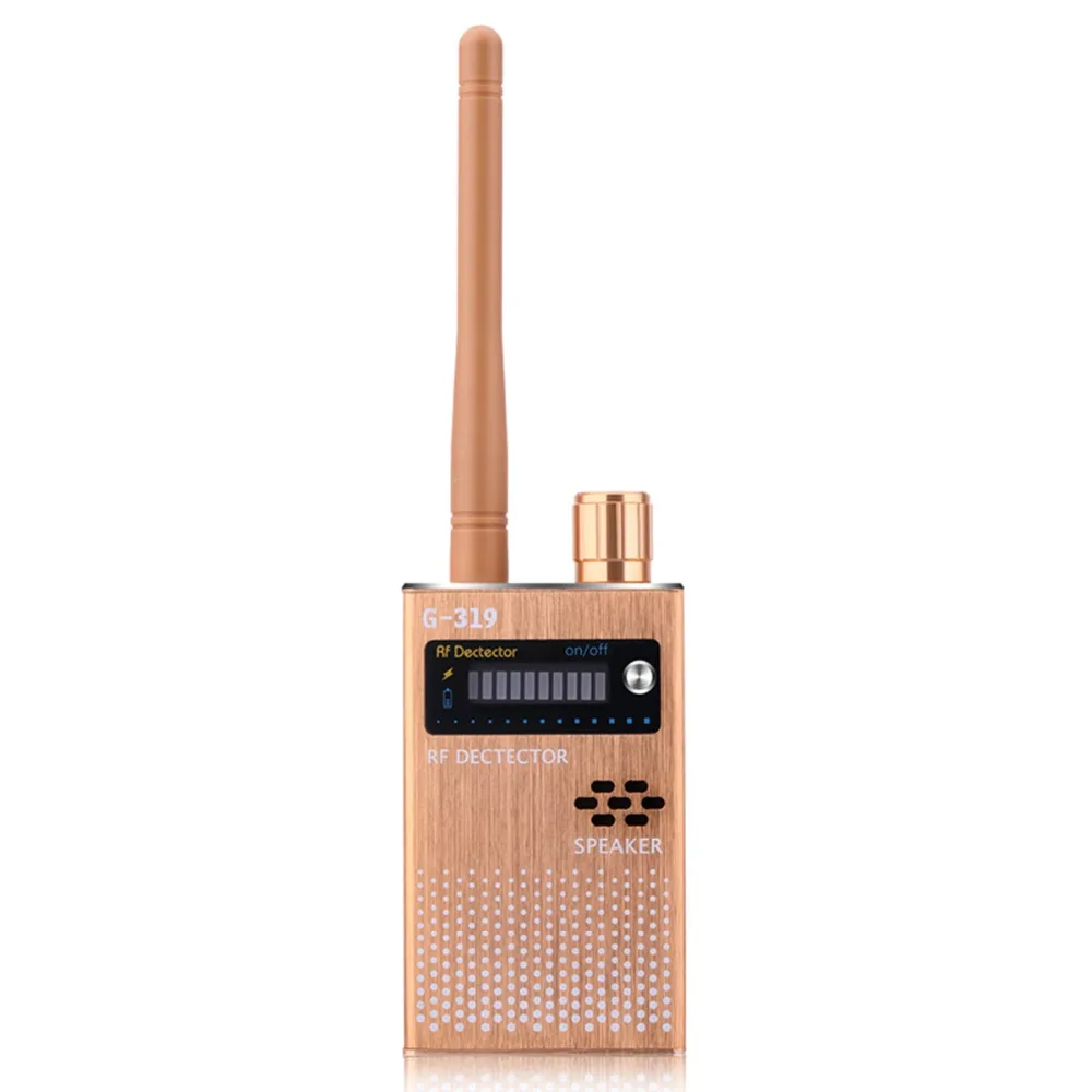 Детектор сигнала Анти-Шпион GPS RF мобильный телефон, устройство для обнаружения трассировки 2G, 3G, 4G, обнаружение жучков телекоммуникационного сигнала (золото)