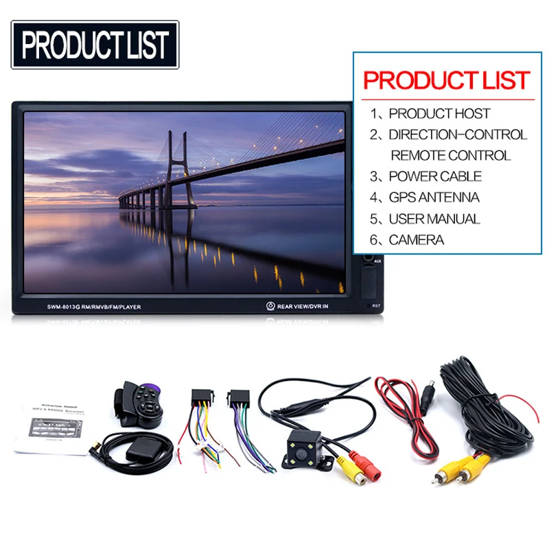 Авто Высокое разрешение автомобиля радио в автомагнитолах 7 дюймов автомобиль MP4