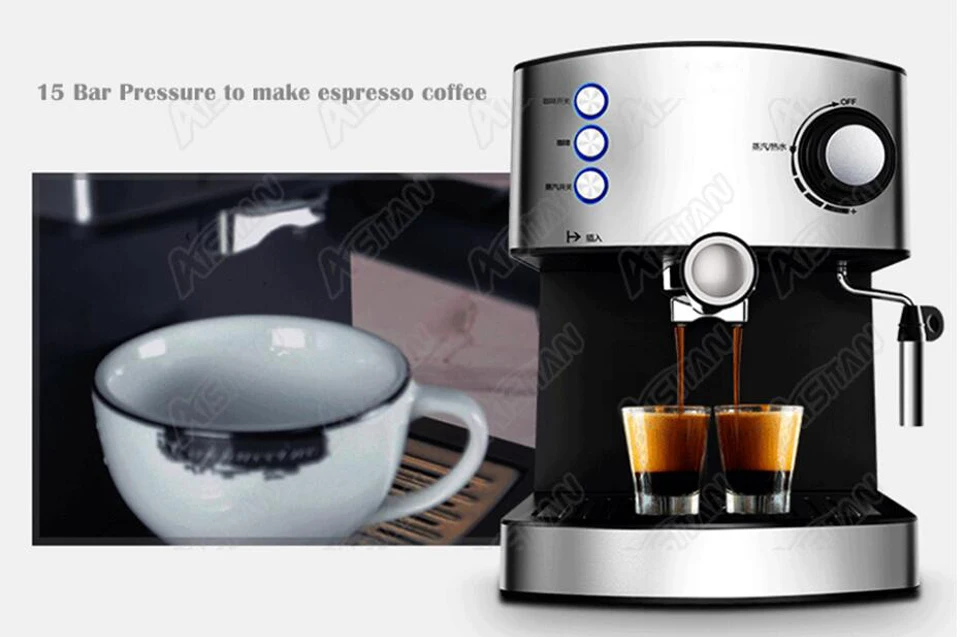 Электрическая мини кофемашина MD2007 автоматическая кофеварка Эспрессо машина 220 В