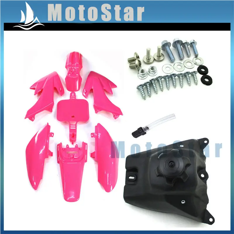 Розовые пластиковые наборы обтекателей крыла + винты газовый топливный бак